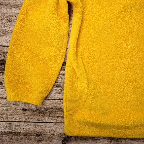 Alpine Tek Women's Size Medium Yellow Fleece Pullover 1/4 Zip Shirt #1586 - Picture 4 of 6